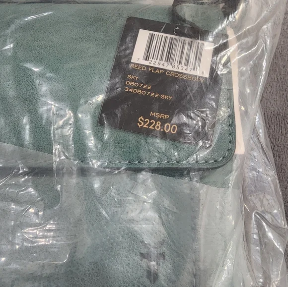 NWT FRYE REED FLAP CROSSBODY SKY COLOR - Picture 2 of 5